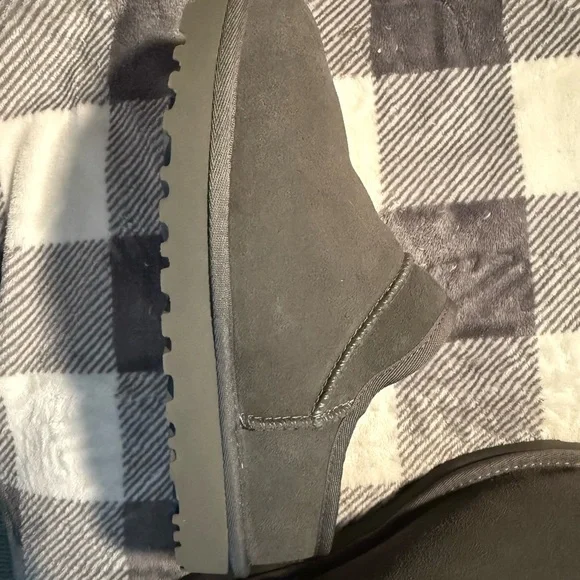 UGG Gray Suede Slip ons - Picture 3 of 6